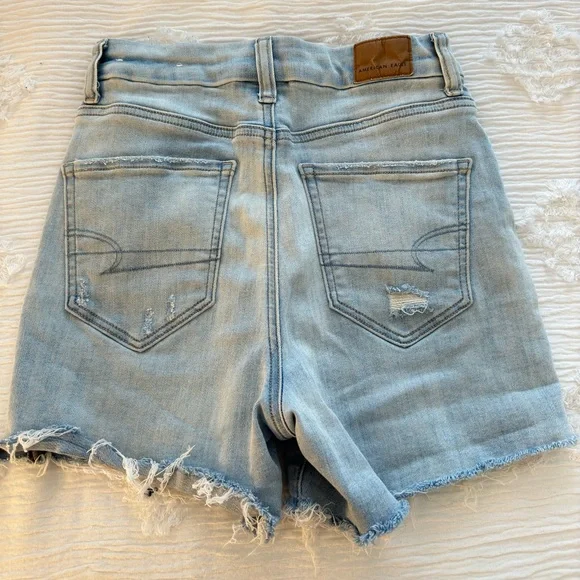 American eagle curvy high waisted short denim short size 24/00 - Picture 1 of 3